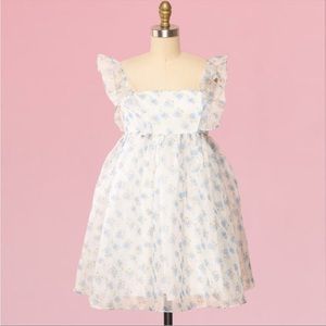 Storia Alicia Short Floral Empire waist  Babydoll Dress -medium